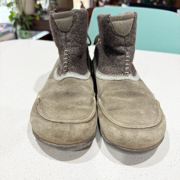 Salomon Women 8.5 Gray Suede Wool Booties - Picture 5 of 11